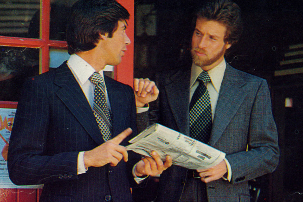 Colour image of two men in suits