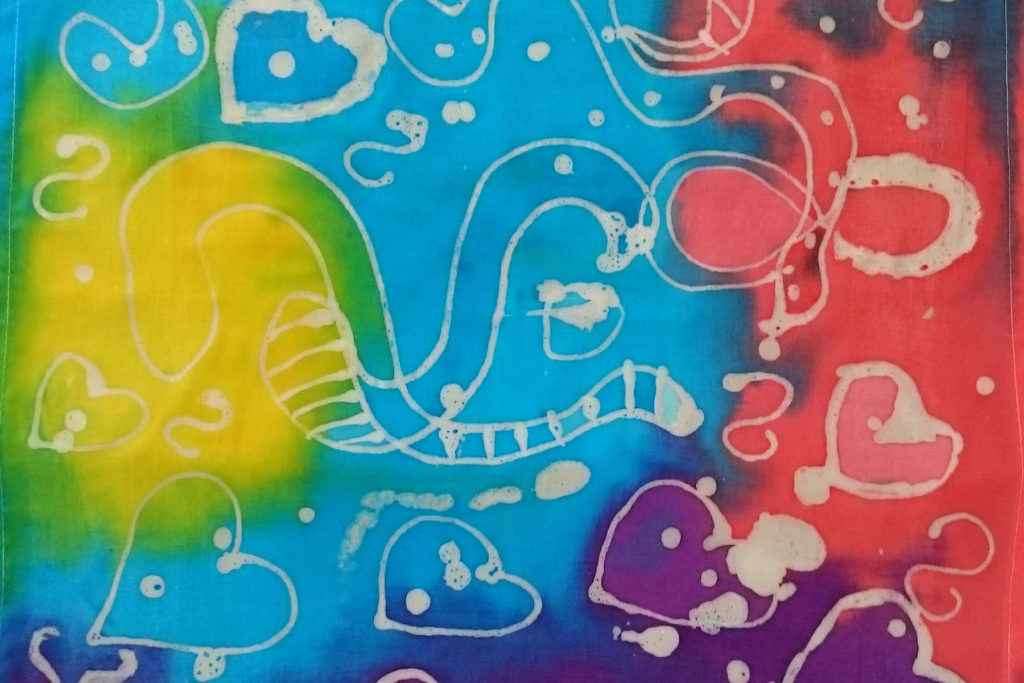 colour image of a textile artwork