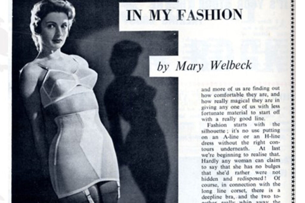 1958 Marks & Spencer Vintage Magazine Lingerie Ad
