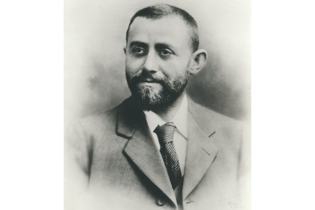 Black and white image of a man