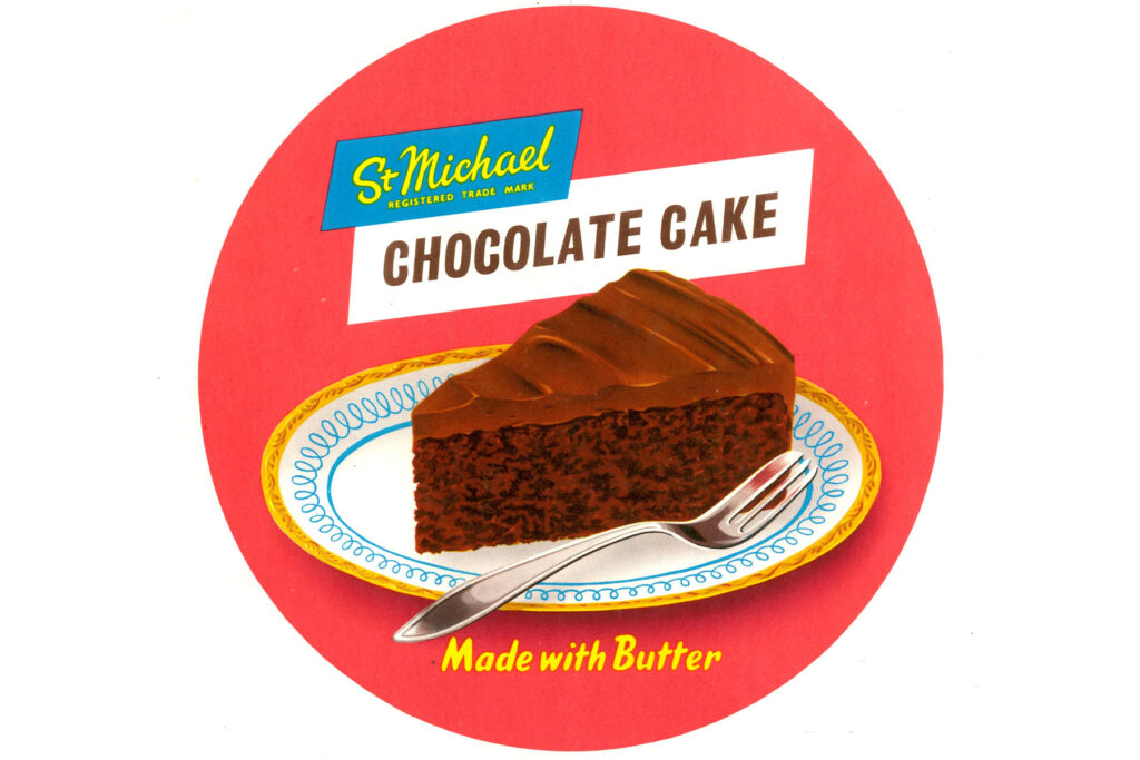 Colour illustration of a slice of cake
